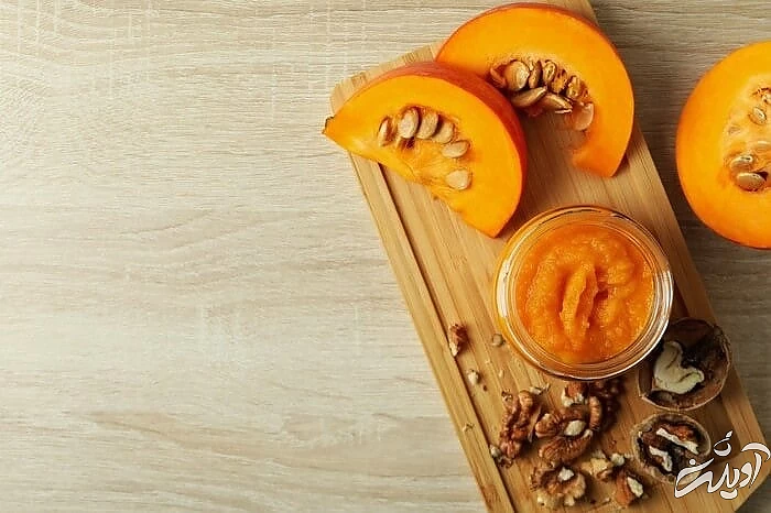 طرز تهیه دسر کدو حلوایی و گردو دسر پاییزی